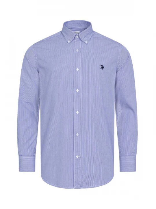 Foto van product U.S. POLO ASSN. Overhemd blauw / wit