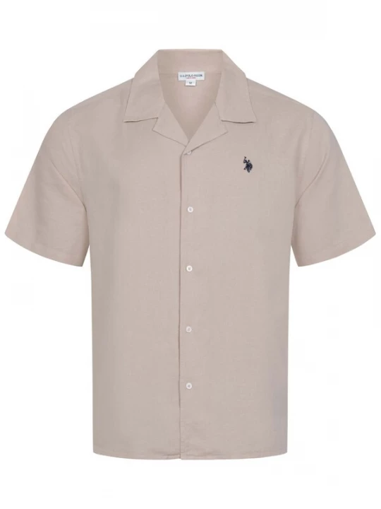 Foto van product U.S. POLO ASSN. Overhemd taupe / navy