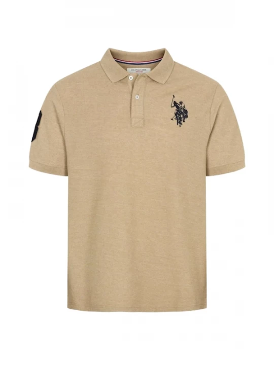 Foto van product U.S. POLO ASSN. Overhemd 'UMALFREDO' beige gemêleerd