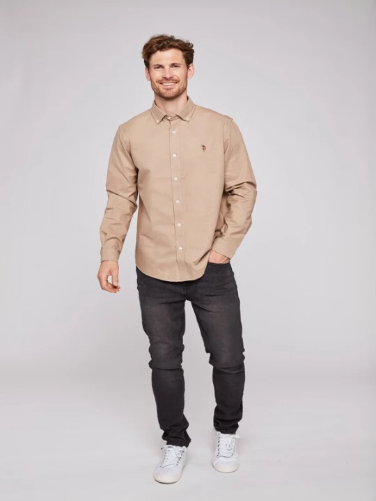 Foto van product U.S. POLO ASSN. Overhemd 'UMARMIN' beige