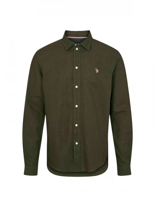 Foto van product U.S. POLO ASSN. Overhemd 'UMBOLT' donkerbruin