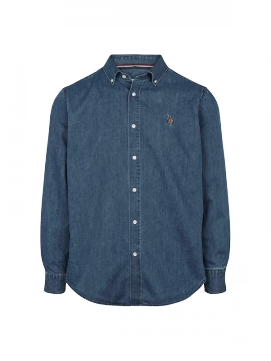 Foto van product U.S. POLO ASSN. Overhemd 'UMCraig' blauw denim