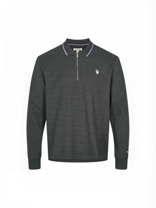Foto van product U.S. POLO ASSN. Overhemd ' UMDenver ' grijs gemêleerd