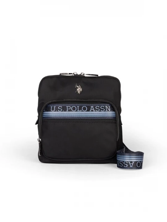 Foto van product U.S. POLO ASSN. Schoudertas blauw gemêleerd / zwart