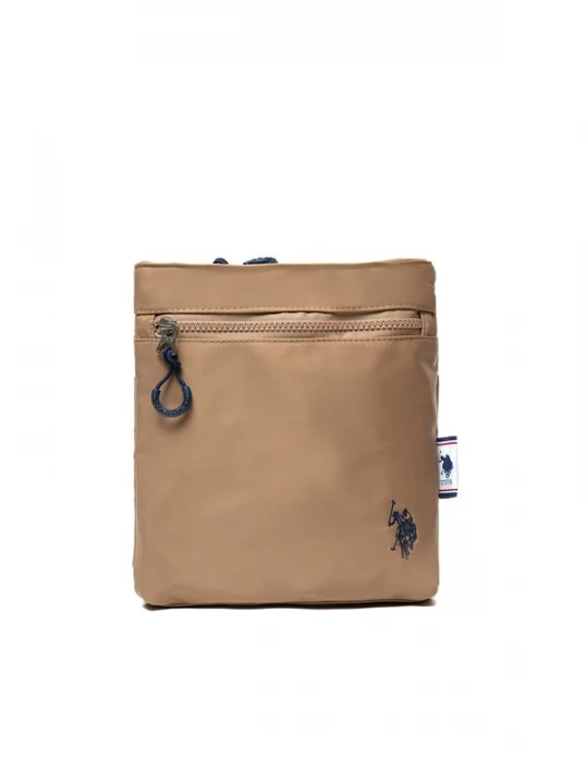 Foto van product U.S. POLO ASSN. Schoudertas camel / zwart