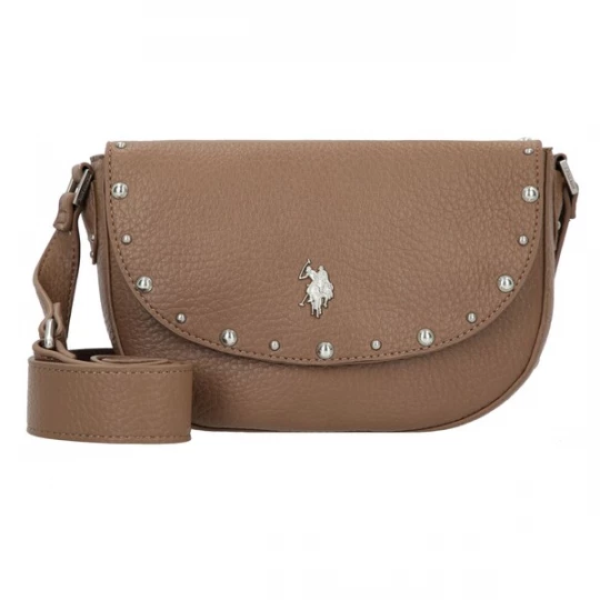 Foto van product U.S. POLO ASSN. Schoudertas 'Upton' bruin / zilver