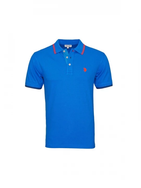 Foto van product U.S. POLO ASSN. Shirt 'Barney' kobaltblauw / rood