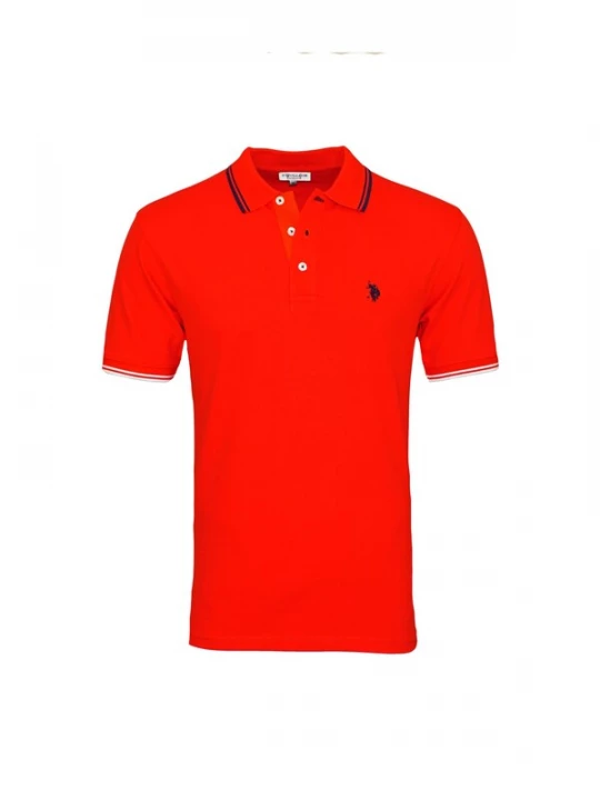 Foto van product U.S. POLO ASSN. Shirt 'Barney' rood / zwart / wit