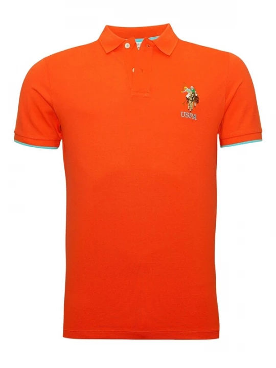 Foto van product U.S. POLO ASSN. Shirt beige / bruin / oranje