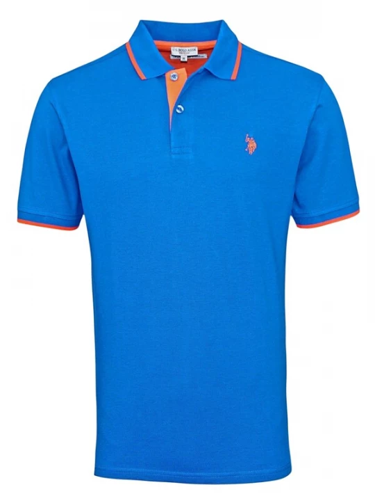Foto van product U.S. POLO ASSN. Shirt blauw / oranje