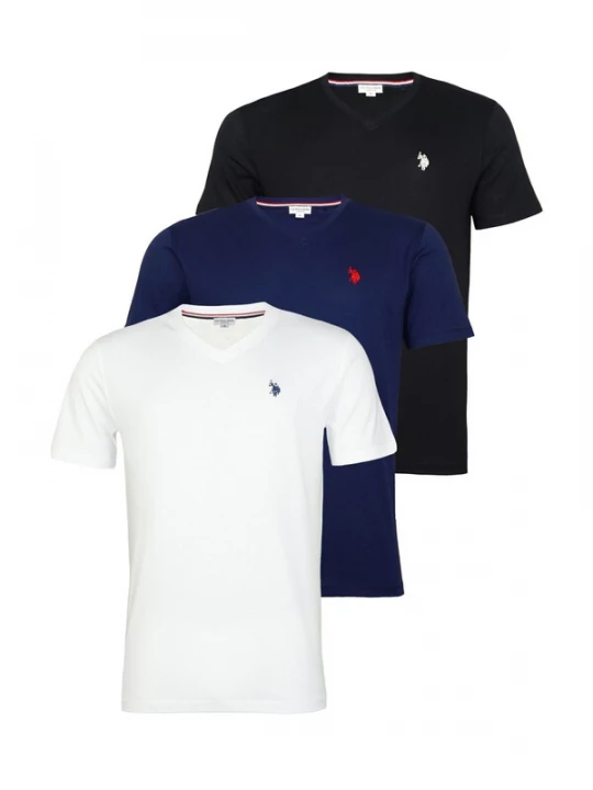 Foto van product U.S. POLO ASSN. Shirt blauw / zwart / wit