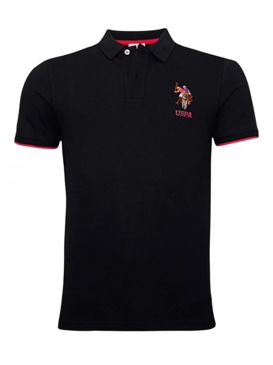 Foto van product U.S. POLO ASSN. Shirt bloedrood / zwart / natuurwit