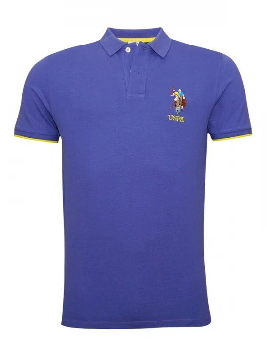 Foto van product U.S. POLO ASSN. Shirt donkerblauw / grijs / donkerlila