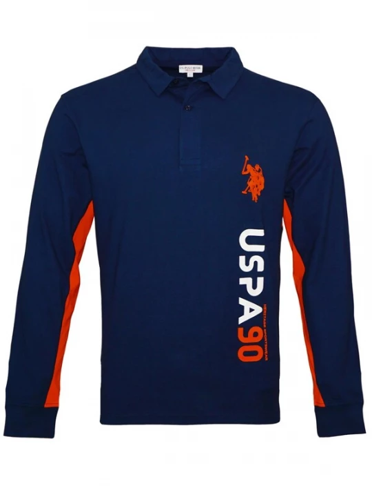 Foto van product U.S. POLO ASSN. Shirt donkerblauw / kreeft / wit