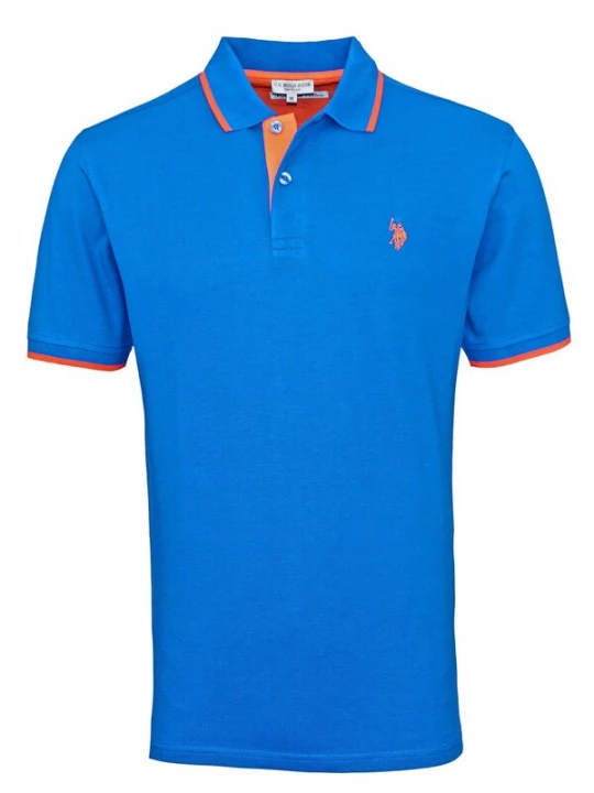 Foto van product U.S. POLO ASSN. Shirt 'Fashion' blauw / oranje