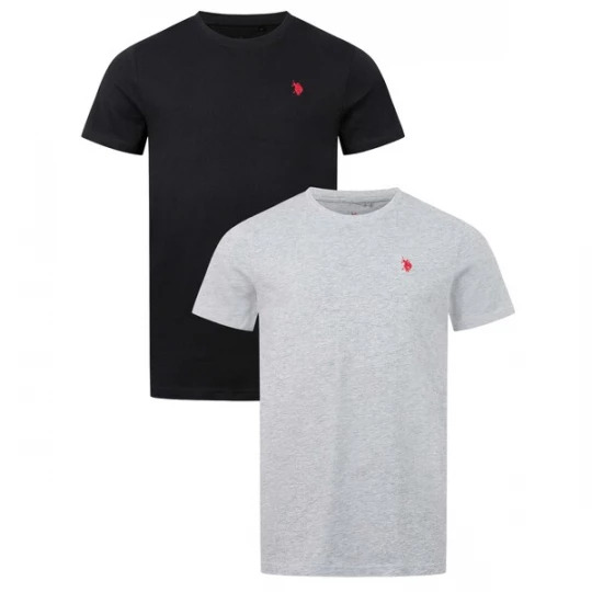 Foto van product U.S. POLO ASSN. Shirt grijs gemêleerd / zwart