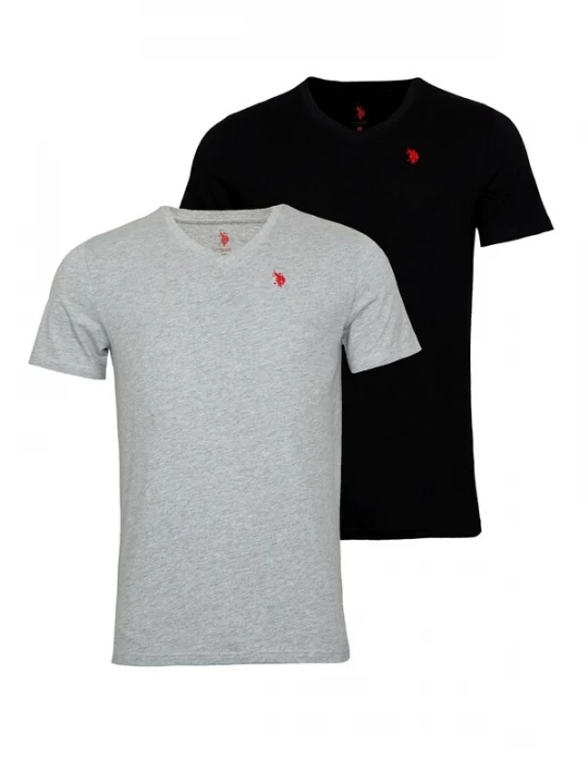 Foto van product U.S. POLO ASSN. Shirt grijs / zwart