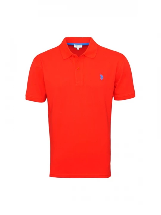 Foto van product U.S. POLO ASSN. Shirt hemelsblauw / neonrood