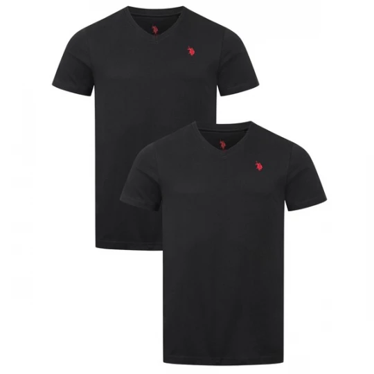 Foto van product U.S. POLO ASSN. Shirt kersrood / zwart