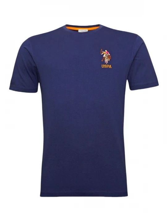 Foto van product U.S. POLO ASSN. Shirt navy / donkeroranje / natuurwit