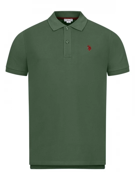 Foto van product U.S. POLO ASSN. Shirt olijfgroen / roestrood
