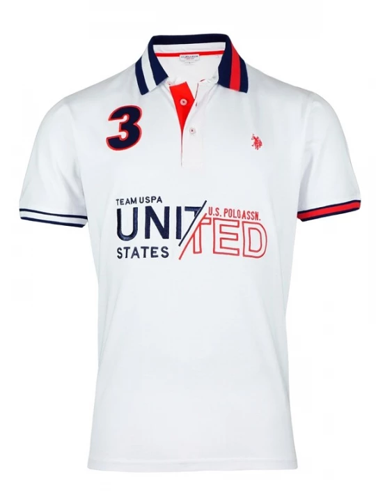 Foto van product U.S. POLO ASSN. Shirt rood / zwart / wit
