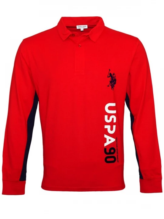Foto van product U.S. POLO ASSN. Shirt rood / zwart / wit