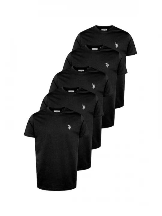 Foto van product U.S. POLO ASSN. Shirt 'UMBetil' zwart / wit