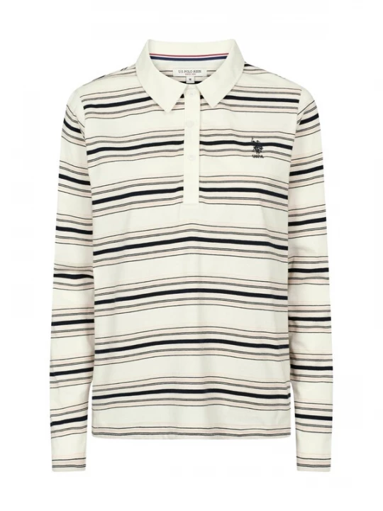 Foto van product U.S. POLO ASSN. Shirt 'UWNanna' rosa / zwart / natuurwit