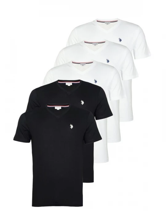 Foto van product U.S. POLO ASSN. Shirt zwart / wit