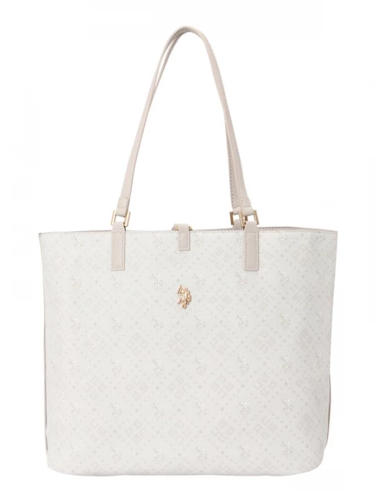 Foto van product U.S. POLO ASSN. Shopper 'Malibu' cappuccino / wit