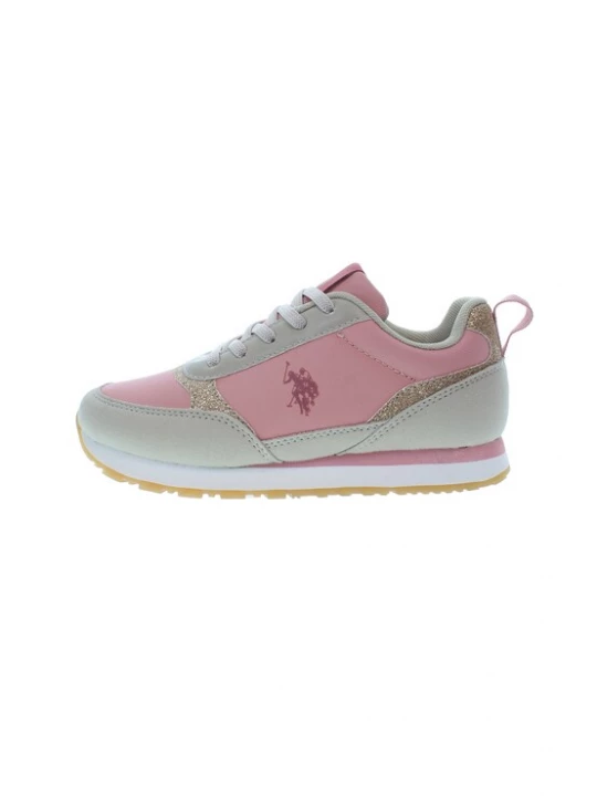 Foto van product U.S. POLO ASSN. Sneakers grijs / rosé / wit