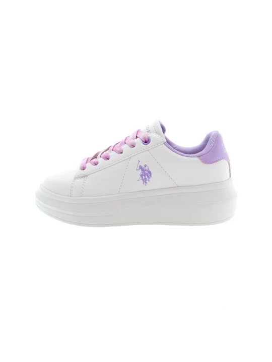 Foto van product U.S. POLO ASSN. Sneakers 'HELIS013K / 5Y3' lichtlila / wit