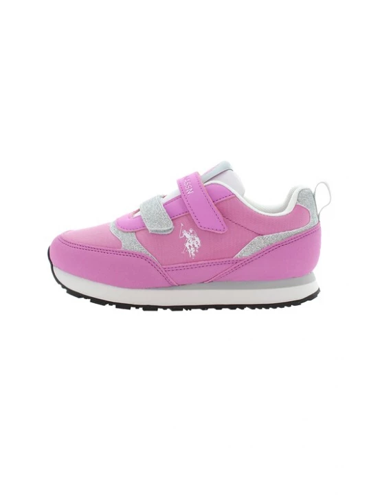 Foto van product U.S. POLO ASSN. Sneakers 'NOBIK012K / 5NH3' lichtgrijs / fuchsia