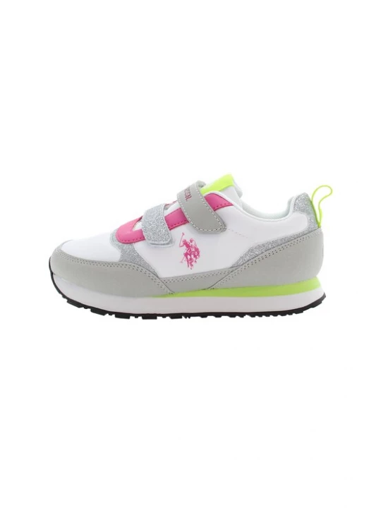 Foto van product U.S. POLO ASSN. Sneakers 'Nobik012K / 5NH3' pastelgroen / fuchsia / wit
