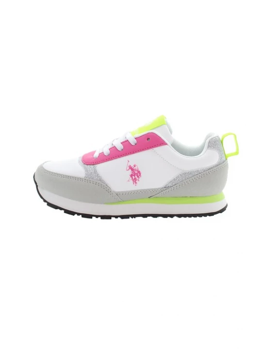 Foto van product U.S. POLO ASSN. Sneakers pastelgroen / fuchsia / wit