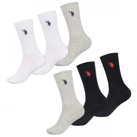 Foto van product U.S. POLO ASSN. Sokken grijs / zwart / wit