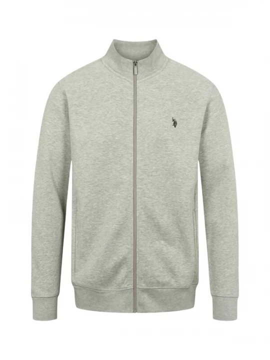 Foto van product U.S. POLO ASSN. Sweatvest 'UMOscar' lichtgrijs / zwart