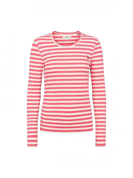 Foto van product U.S. POLO ASSN. Top 'UWChanett' lichtroze / wit