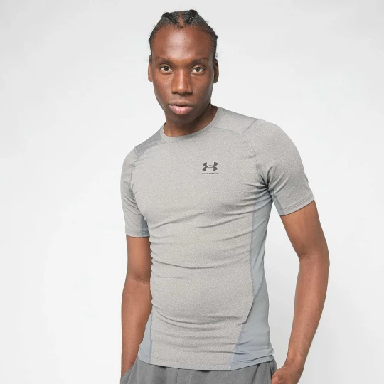 Foto van product UA HG Armour Comp SS black Under Armour grijs