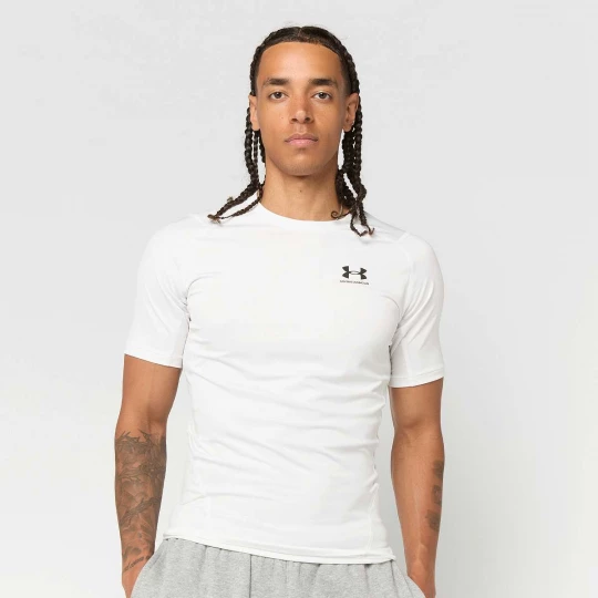 Foto van product UA HG Armour Comp SS black Under Armour wit