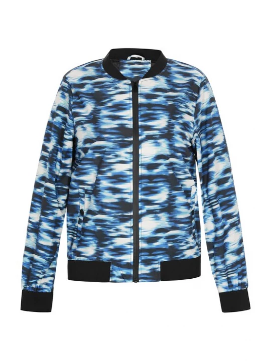 Foto van product swirly Tussenjas blauw / marine / lichtblauw / wit