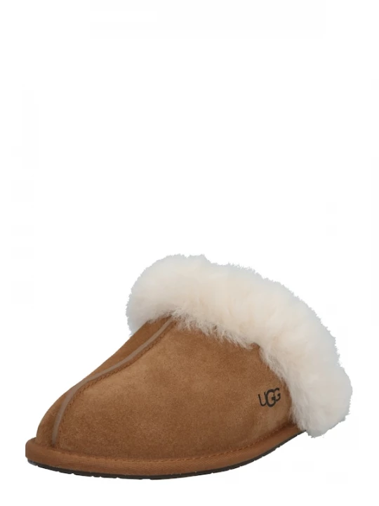 Foto van product UGG Huisschoenen 'SCUFFETTE II' crème / lichtbruin / zwart
