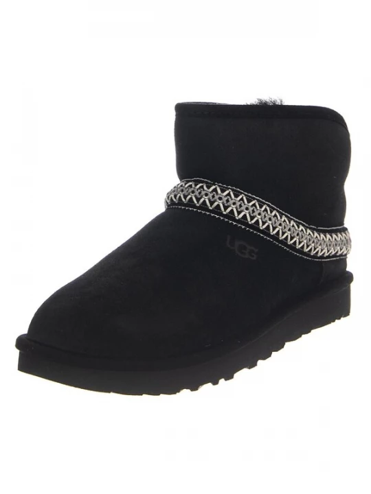 Foto van product UGG Laarzen 'W Classic Mini Crescent Black' zwart