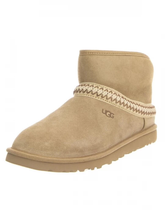 Foto van product UGG Laarzen 'W Classic Mini Crescent Mustard Seed' beige