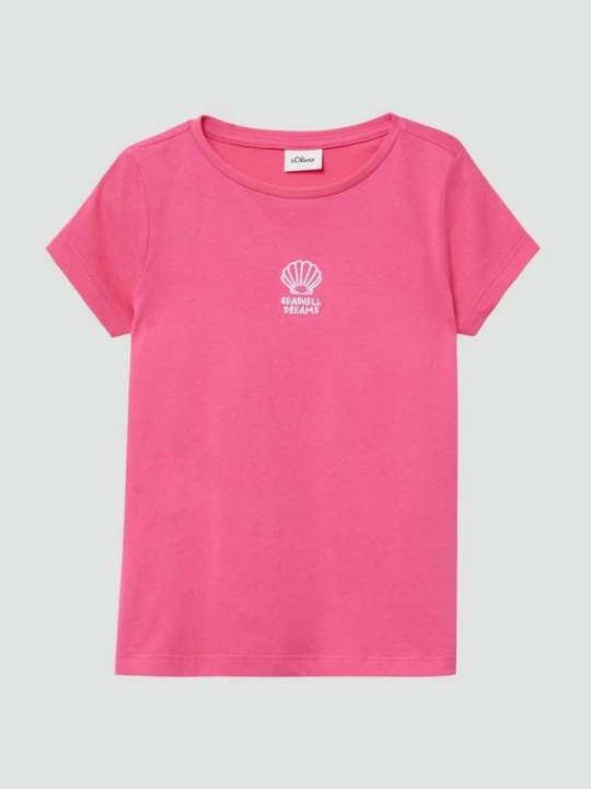 Foto van product Uitlopend T-shirt met borduursel s.Oliver roze