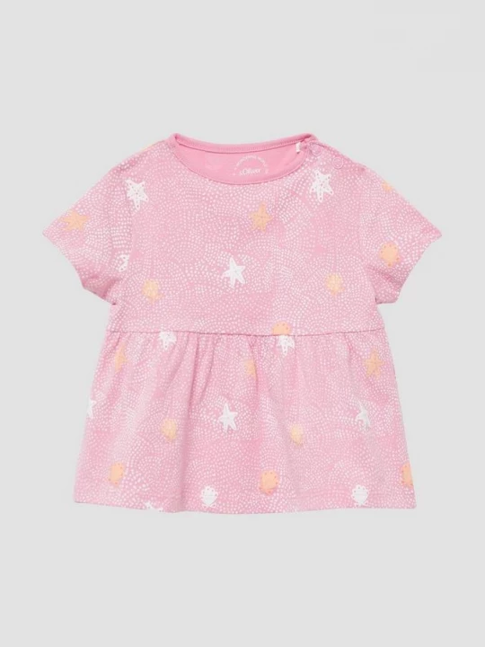 Foto van product Uitlopend T-shirt met print all-over s.Oliver roze