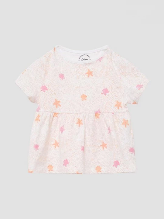 Foto van product Uitlopend T-shirt met print all-over s.Oliver wit