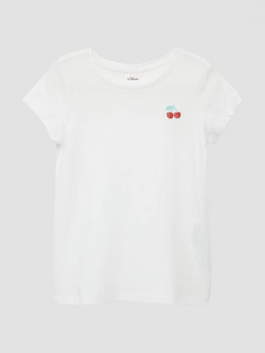 Foto van product Uitlopend T-shirt met printdetail s.Oliver wit