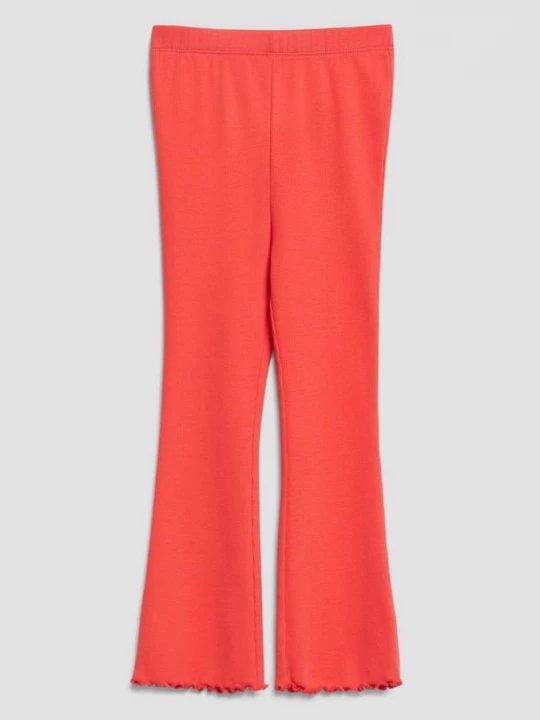 Foto van product Uitlopende geribde legging met rolzoom s.Oliver rood
